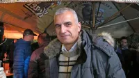 Gregor Strmčnik po tem, ko je izvedel, da je znova postal župan 
Ankarana.