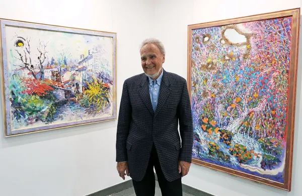 Jože Šajn je na slikah upodobil tudi  staro Bistrico ob vodi in hudourniški slap Sušec.  