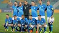 Prva postava slovenske reprezentance v Sofiji na zadnji tekmi lige 
narodov.