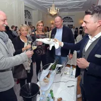 Tadej Gašparin (desno) je predstavil briške penine Silveri.