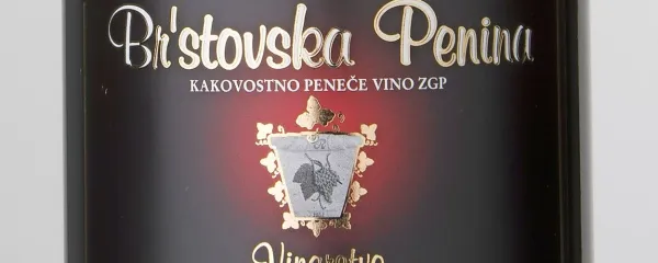 Vino: Br'stovska penina - malvazija (Rebula)