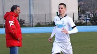Vlado Badžim (levo) ostaja trener Ankarana-Postojne, sin Luka 
Badžim pa se je pozimi preselil k tretjeligašu Kopru.