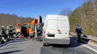 Hitra cesta med Vogrskim in Bazaro je bila zaradi nesreče več ur 
zaprta.