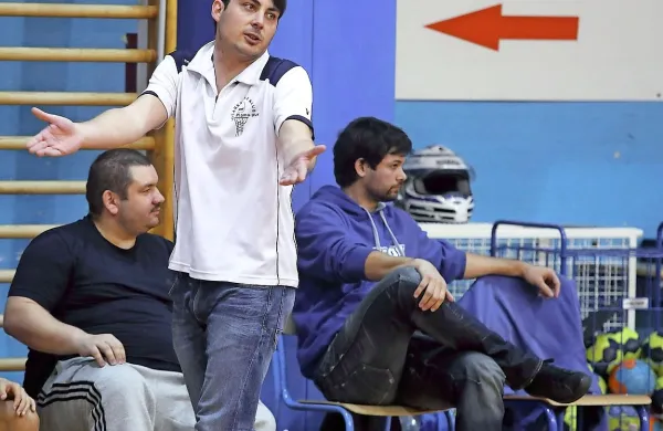 Rok Dežman (levo) in Sašo Ožbolt (sedi desno)