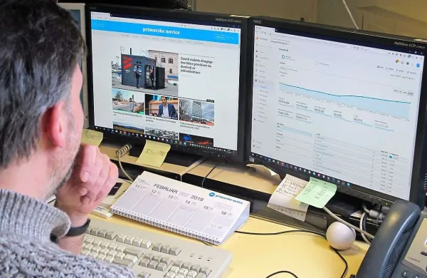 Spletno stran primorske.si je po podatkih orodja Google Analytics 
v januarju obiskalo skoraj 300.000 uporabnikov.