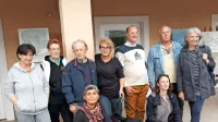 Nekateri od umetnikov so se ob izteku jesenske kolonije v Rodiku 
pomudili še za  spominsko fotografijo. 