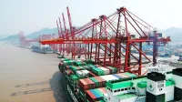 Pristaniški sistem Ningbo-Zhoushan je četrto največje kontejnersko pristanišče na svetu (za Šanghajem, Singapurjem in 
Shenzenom), v letu 2017 so našteli 24,6 milijona TEU in 14-odstotno rast.  