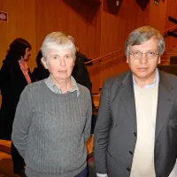 Režiserka  dokumentarca Samo idealisti Marija Brecelj in avtor  Ivo 
Jevnikar. 