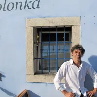 Valter Kramar pred kobariško Polonko.