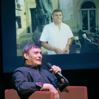 Zorko Bajc na odru koprskega gledališča.