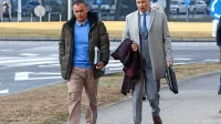 Bojan Frančeškin (levo) z odvetnikom Borutom Karižem