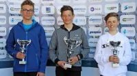 Z leve so Martin Fras, Luka Zabukovec in Levente Borda

