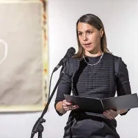 Poezijo je brala igralka SNG Nova Gorica Maja Nemec 