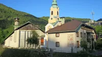 50. obletnica minimalistično modernistične cerkve sv. Jožefa 
Delavca v Idriji.