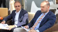 Janez Mlakar (levo) in Tevž Korent sta včeraj zatrjevala, da sta delala dobro in za dobro Hita.