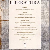 Prva številka Literature iz leta 1989 in letošnja  aprilska.   