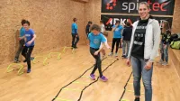 Najmlajše smučarje je v novi telovadnici SK Gorica obiskala tudi 
njihova vzornica, reprezentantka Ana Bucik.