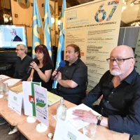 Program ljubljanskega poletnega festivala so predstavili tudi v tržaški kavarni San Marco. 