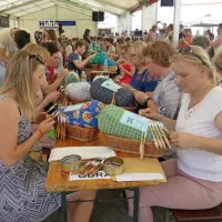 Število odraslih tekmovalk pada, a klekljajo vrhunsko. Zmagovalka najtežje kategorije Mira Guzelj je tretja v desni vrsti.
