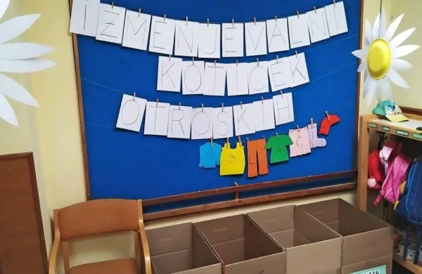 V bertoškem vrtcu so na voljo izmenjevalni kotički, kjer velja zgolj 
eno pravilo: prinesi, kar ti je odveč, in (ali) odnesi, kar ti pride 
prav. 