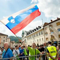 Navijaški utrinek iz Idrije. 