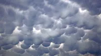 Vremenoslovci agencije za okolje pravijo, da so  oblaki vrste 
mammatus   značilni za vrh nevihtnega oblaka. 