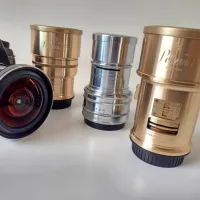 Kolekcija objektivov Neptun, Petzval ter Daguerreotype, vsi ročno 
izdelani v  ruski tovarni Zenit   