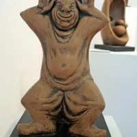 Klovn, patinirana terakota, 1975