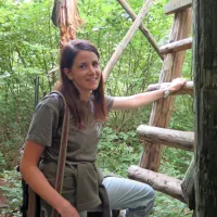 Tina Rupnik že štiri leta gostom predstavlja življenje medvedov. 