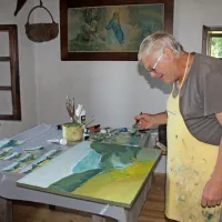 Akademski slikar, grafik in grafični oblikovalec Lucijan  Bratuš je v 
projekt Umetniki za karitas vpet že od samega začetka. 