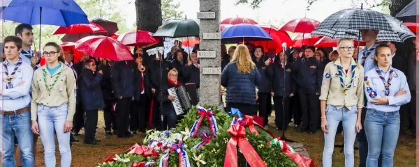 Spomenik žrtvam tržaškega procesa v Bazovici na Krasu