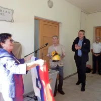 Predsednica KS Ivica Podgoršek je odkrila ploščo ob vhodu v 
galerijo.