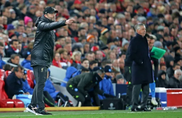 Jürgen Klopp (levo) bo tako kot tudi lani  z Liverpoolom obiskal 
Neapelj in Carla Ancelottija.  