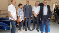 Z leve Tomaž Štenkler, Alida Rejec, Radovan Jereb, Vladimir Gabrijelčič in Marjan Pintar