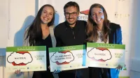 Zmagovalci natečaja Inovativna Postojna 2019 (z leve): Tina 
Hrabar, Nenad Arizanović in Tjaša Savković.