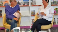 S pesnikom Milanom Šeljem se je pogovarjala direktorica knjižnice Magdalena Svetina Terčon. 