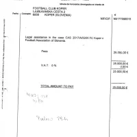 Račun odvetniške pisarne iz Barcelone.