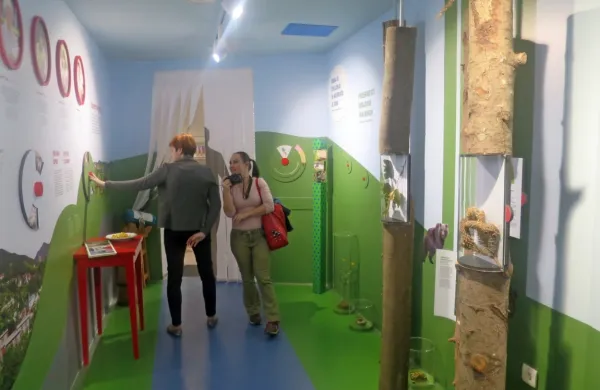 Po slovesni otvoritvi so si novo razstavo Zapisano v kameninah 
ogledali prvi obiskovalci.