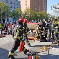 Otroci so bili neustrašni gasilci za en dan