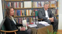 Irena Uršič je  predstavila zbornik o Ivanu Rudolfu, Ivo Jevnikar pa  o družini Čok iz Lonjerja.