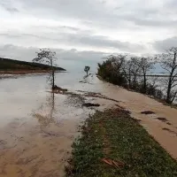 Sečoveljske soline, pogled izpred muzeja solinarstva