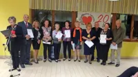 Društvo je jubilej obeležilo s slovesnostjo, na kateri so podelili tudi 
priznanja in zahvale. 