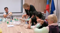 V Sežani so se tako učili “umetnosti” samopovijanja v primeru 
limfedema.