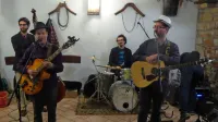 Grešni kozli (z leve): Fabio Bandera, Matej Gruden Keko, Marco Mattinetti in Iztok Cergol 