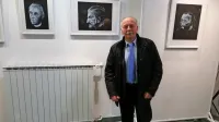Rajko Kranjec je na ogled postavil 24 portretov slovenskih književnikov.  