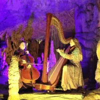 Med kapniki zazvenita tudi harfa in violončelo.