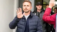 Trener Tabora Almir Sulejmanović, v ozadju je njegov pomočnik 
Domen Beršnjak