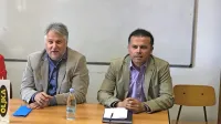 V zadnjih dneh prejšnjega leta je odstopil dosedanji predsednik 
stranke Oljka Valter Krmac (levo).