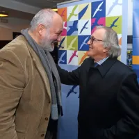 Režiserski pomenek: zaključno prireditev Osebnost Primorske  že 
vrsto let režira Goran Stojisavljević (levo), pred njim pa jo je Peter 
Juratovec.