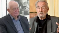 Letošnja velika Prešernova nagrajenca sta fotograf Stojan Kerbler 
(levo) ter koreograf in plesalec Milko Šparemblek.